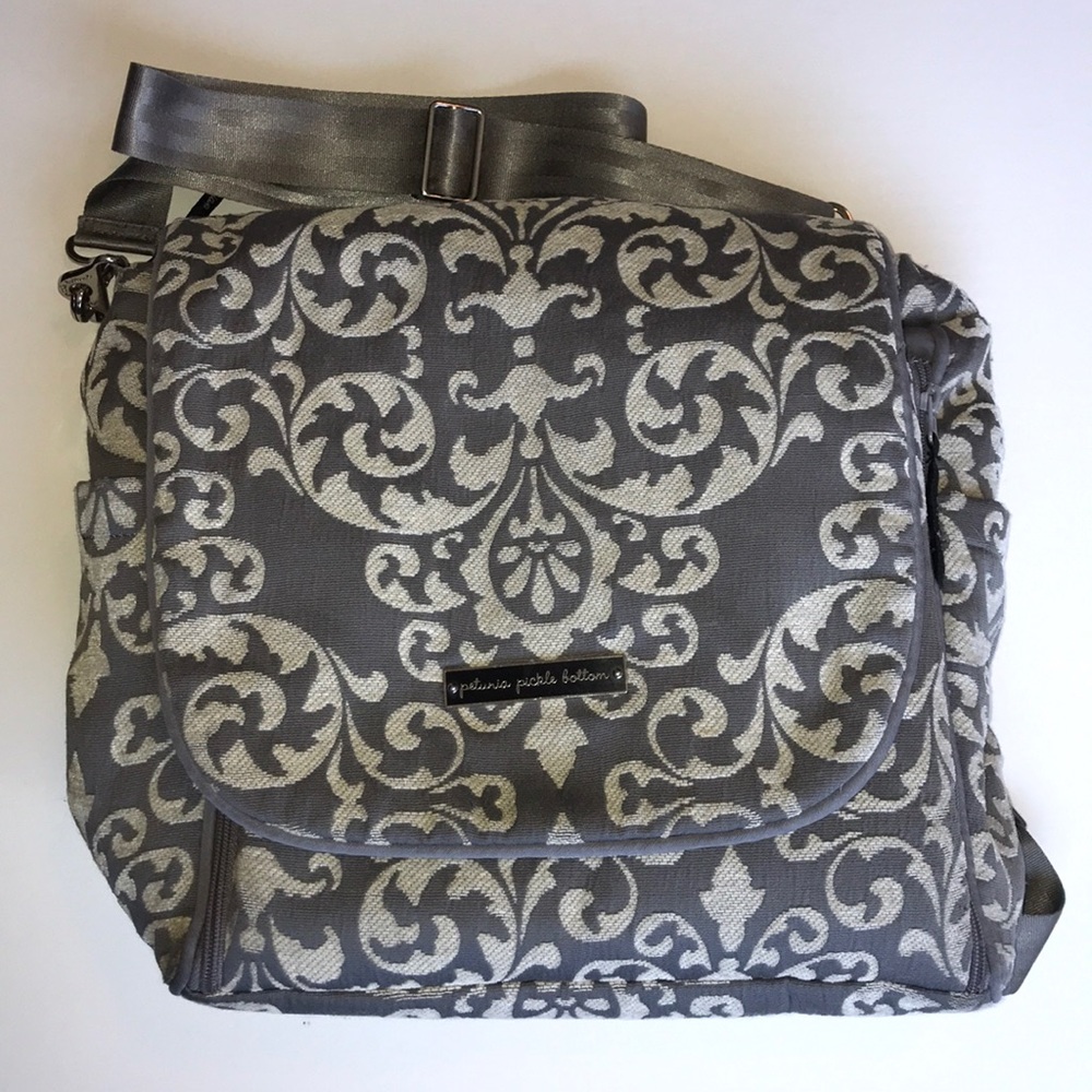 ‼️LAST CHANCE‼️ Petunia Pickle Bottom Earl Grey Chenille Backpack